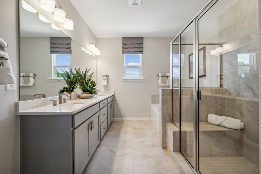 Furnished interior view inside a new home in Ridge at Sugar Creek, Indian Land (Image 14). Furnished interior view inside a new home in Ridge at Sugar Creek, Indian Land (Image 14).