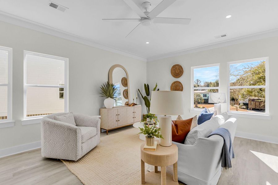 Furnished interior view inside a new home in , Charleston (Image 14).