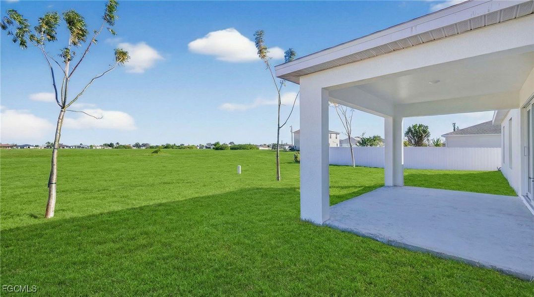 Exterior details and patio area of a home in Cape Coral, Cape Coral (Image 21).