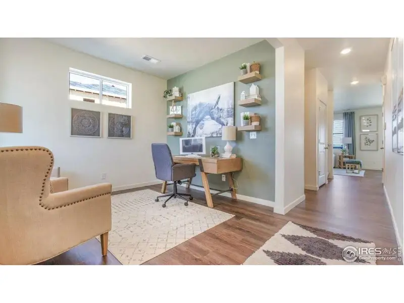 Furnished interior view inside a new home in Fossil Creek Ranch, Windsor (Image 5).