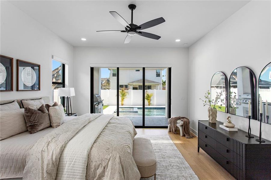 Furnished interior view inside a new home in , Tampa (Image 39).