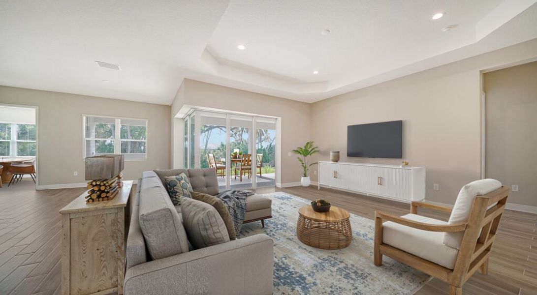 Furnished interior view inside a new home in Grand Palm, Venice (Image 4). Furnished interior view inside a new home in Grand Palm, Venice (Image 4).