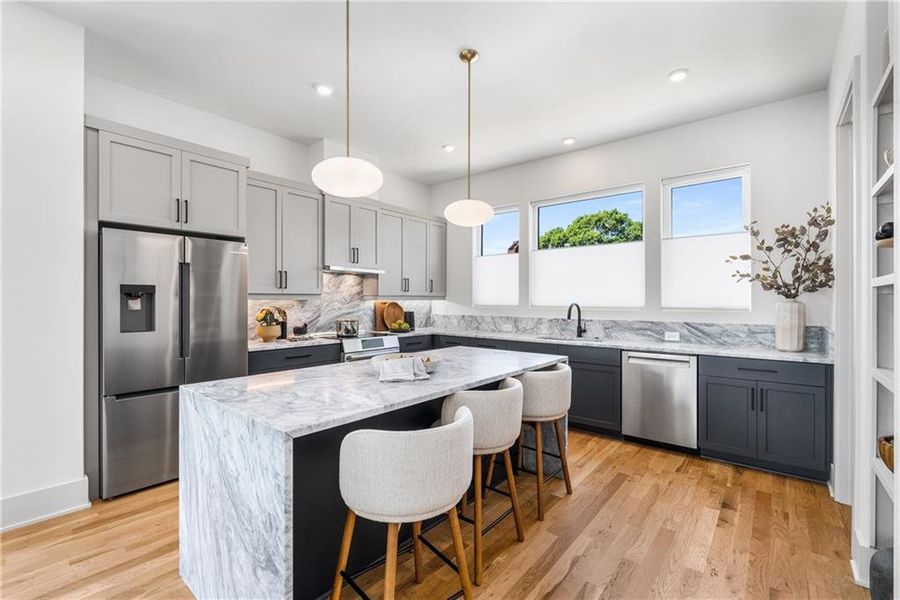 Furnished interior view inside a new home in , Atlanta (Image 13).