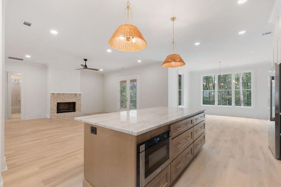 Furnished interior view inside a new home in , Canton (Image 10).