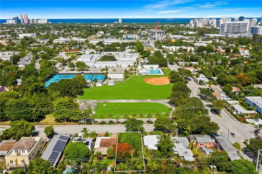 Aerial Photo Looking East