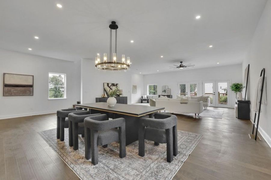 Furnished interior view inside a new home in , Buford (Image 7).