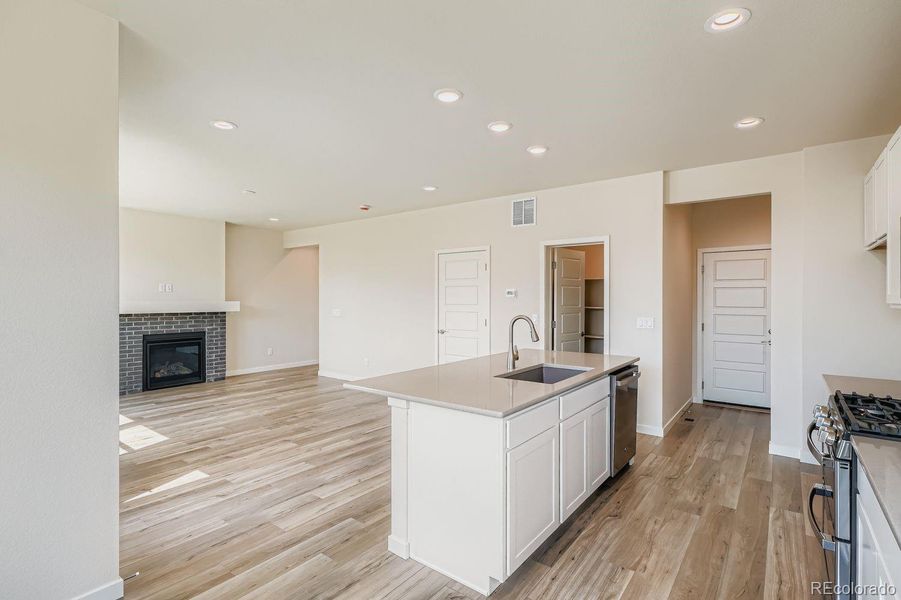 Furnished interior view inside a new home in Buffalo Highlands – Commerce City, Commerce City (Image 10).