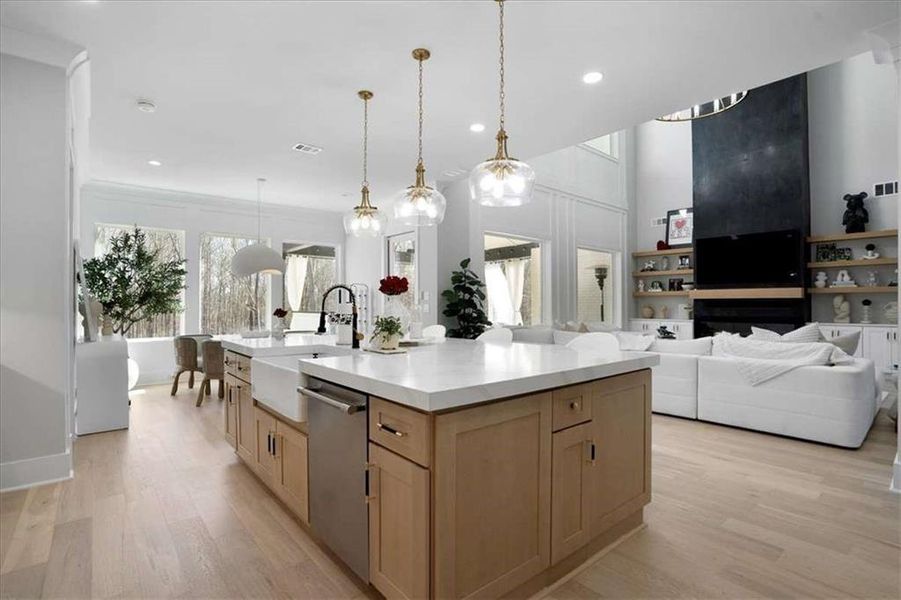 Furnished interior view inside a new home in , Hoschton (Image 32).