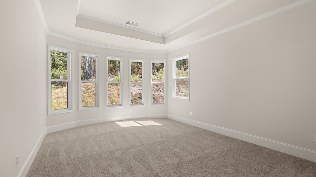 Representative unfurnished interior of a home built from the WINDSOR by D.R. Horton in Butner Estates, South Fulton (Image 46).