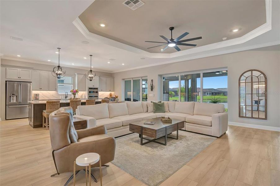 Furnished interior view inside a new home in , Palmetto (Image 16).