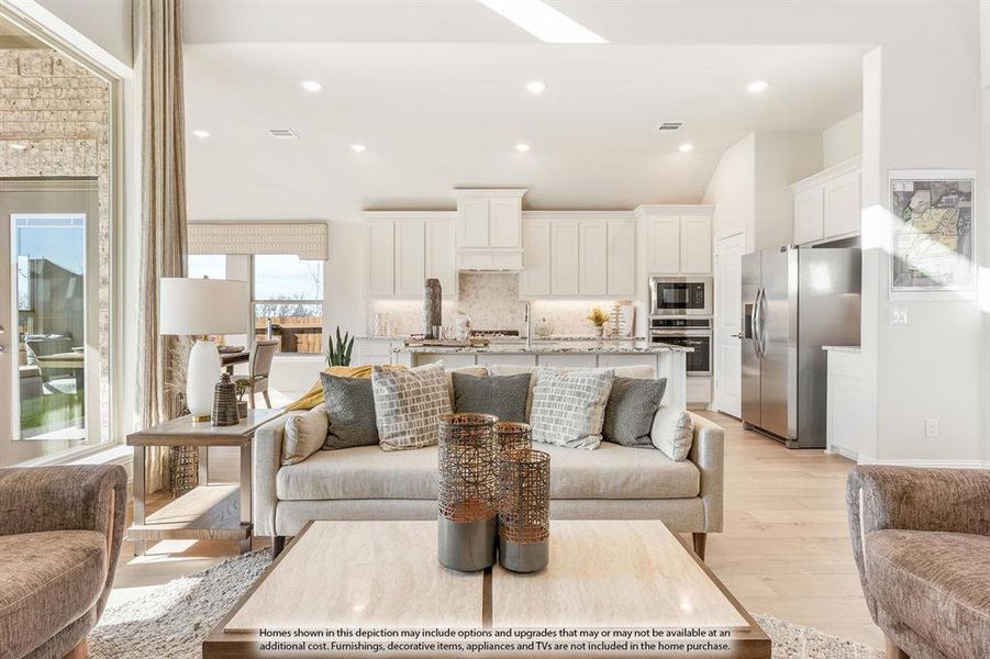 Furnished interior view inside a new home in Woodstone, Providence Village (Image 6).