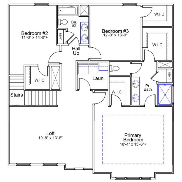 2D floor plan layout of this home in Winston Ridge, Youngsville, NC (Image 3).