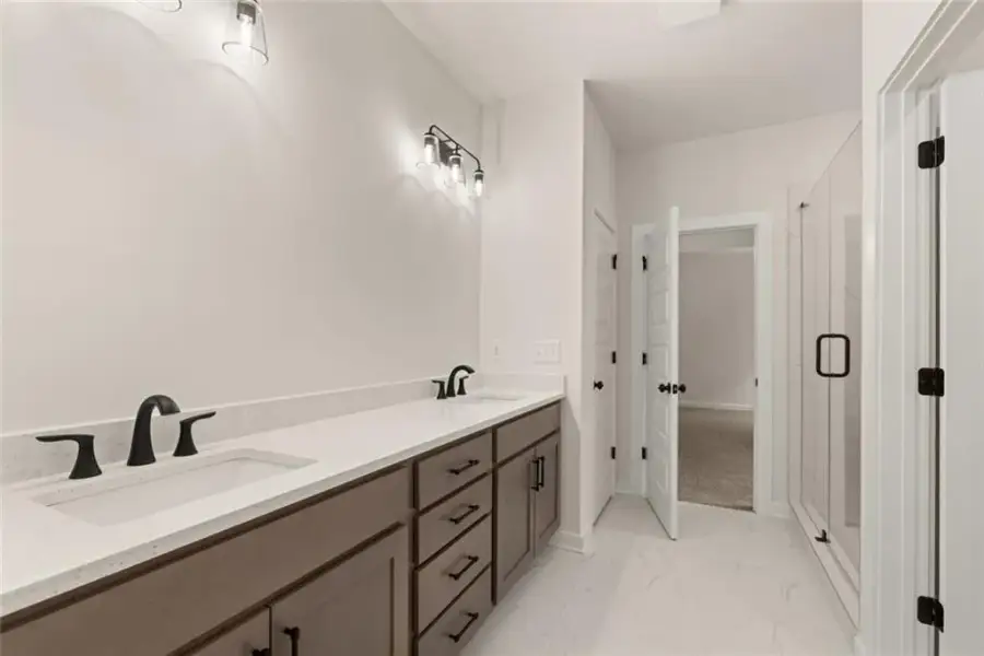 Furnished interior view inside a new home in , Flowery Branch (Image 15).