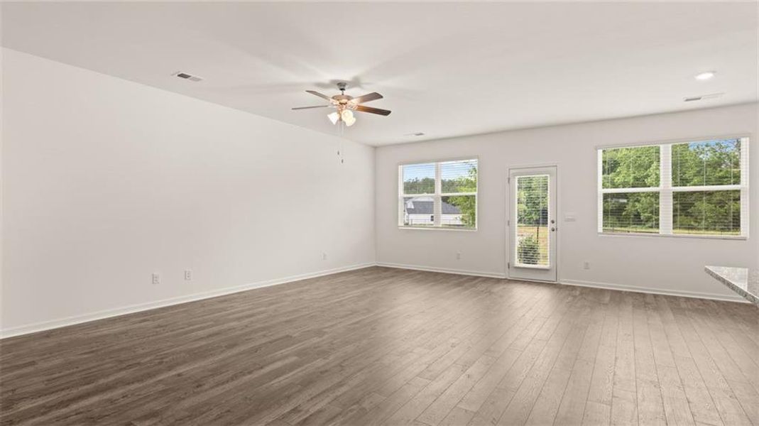 Spacious, unfurnished interior of a new home in Fox Crossing, Griffin (Image 34). Spacious, unfurnished interior of a new home in Fox Crossing, Griffin (Image 34).