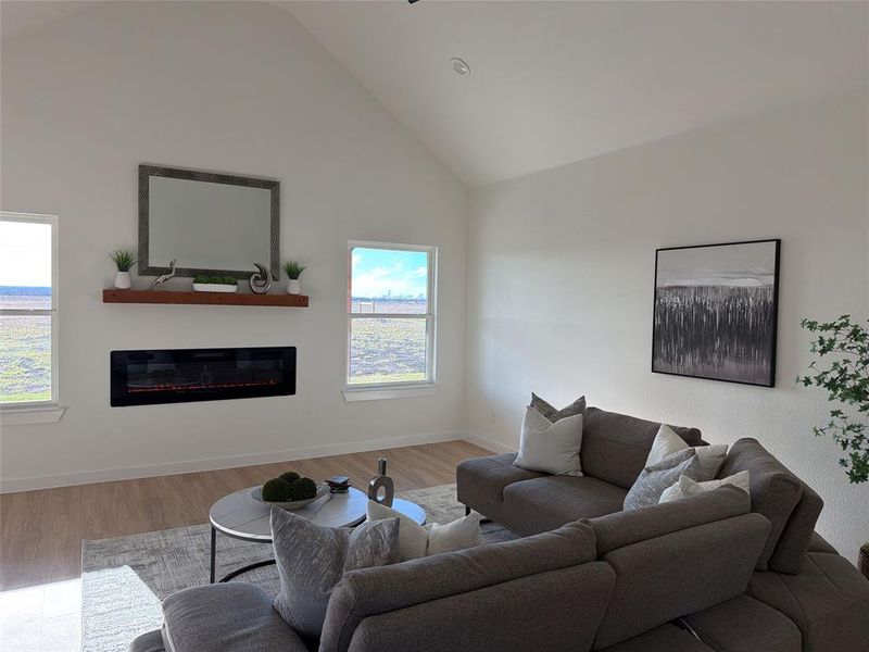 Furnished interior view inside a new home in , Waxahachie (Image 32).
