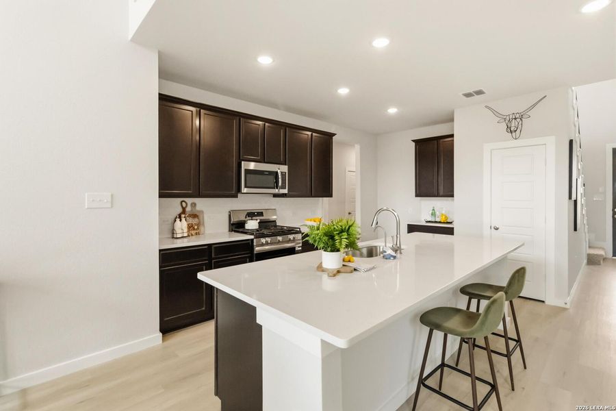 Furnished interior view inside a new home in Hickory Ridge, Elmendorf (Image 8).