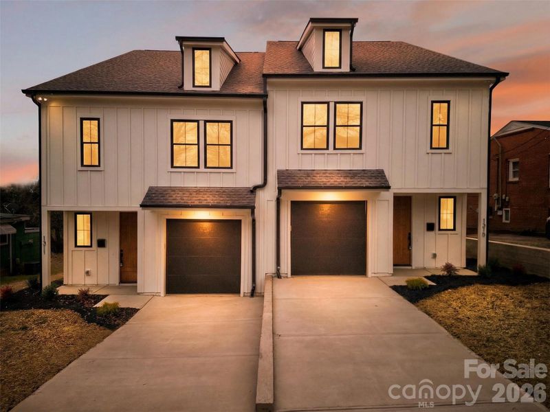 Front exterior of a new home in , Charlotte, NC, highlighting curb appeal (Image 1). Front exterior of a new home in , Charlotte, NC, highlighting curb appeal (Image 1).