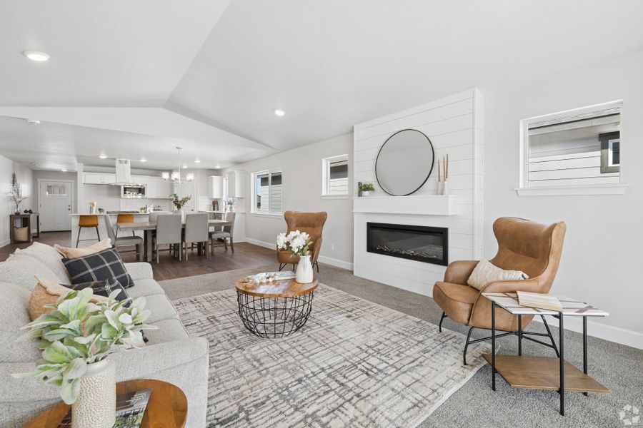 Furnished interior view inside a new home in IronHorse, Prineville (Image 5).