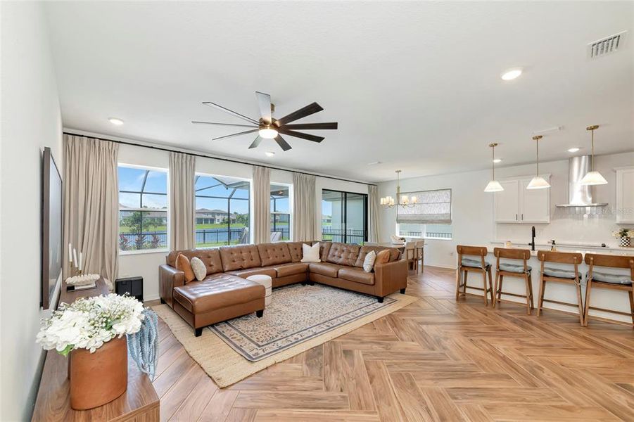 Furnished interior view inside a new home in , Parrish (Image 12).