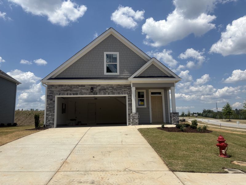 Front exterior of a new home in Tillery Park, Grovetown, GA, highlighting curb appeal (Image 1). Front exterior of a new home in Tillery Park, Grovetown, GA, highlighting curb appeal (Image 1).