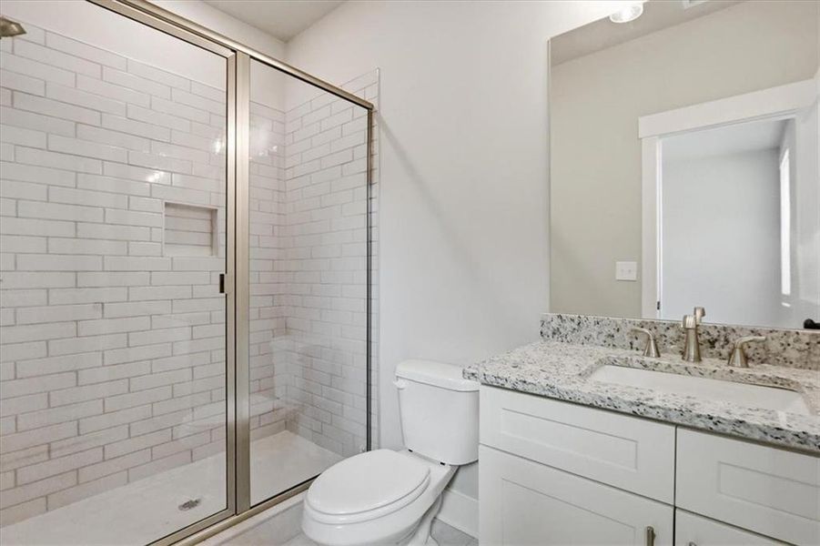 Furnished interior view inside a new home in , Statham (Image 53).