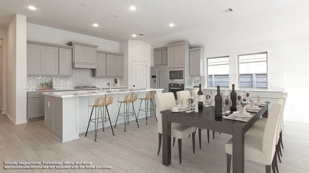 Representative furnished interior of a home built from the 2586W by Perry Homes in Ridgeline, McKinney (Image 3).