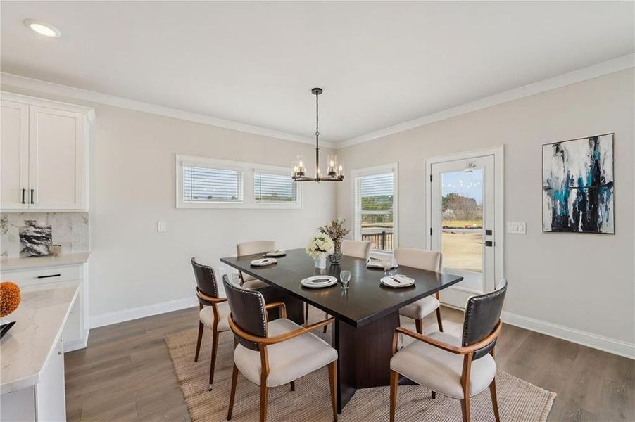 Furnished interior view inside a new home in River Pointe, Monroe (Image 35).