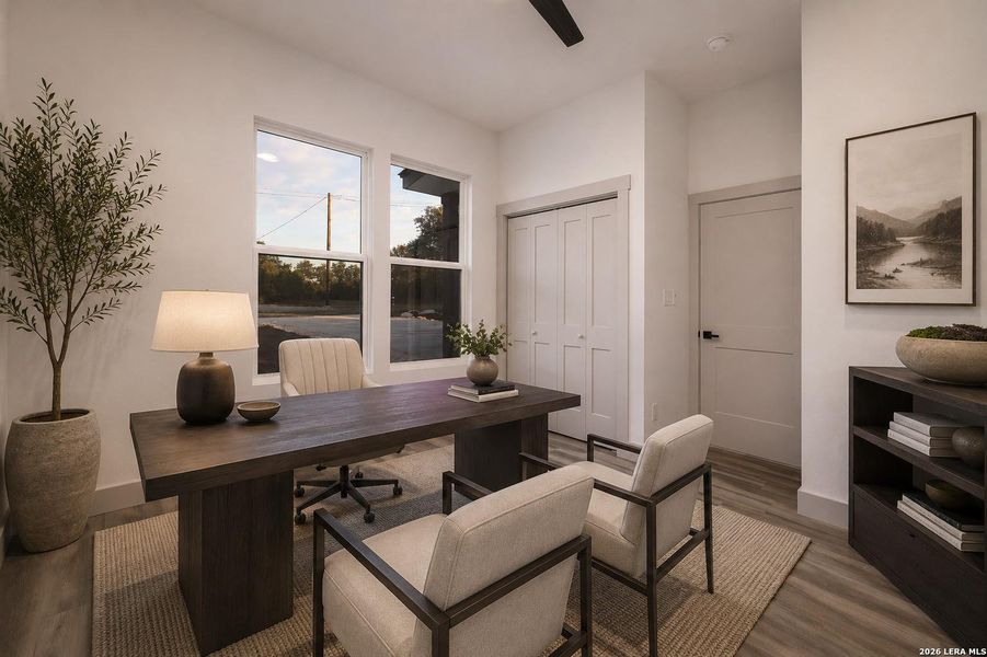 Furnished interior view inside a new home in , Fischer (Image 15). Furnished interior view inside a new home in , Fischer (Image 15).