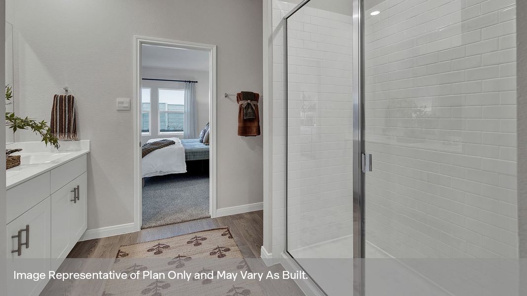 Furnished interior view inside a new home in Whisper South, San Marcos (Image 30).