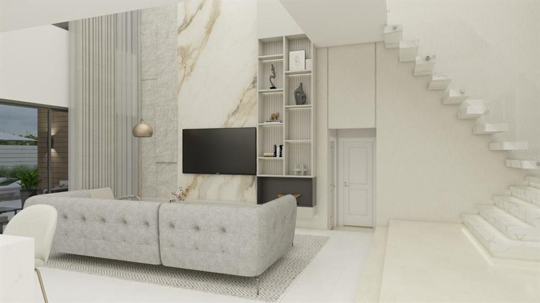 Furnished interior view inside a new home in , Tampa (Image 6). Furnished interior view inside a new home in , Tampa (Image 6).