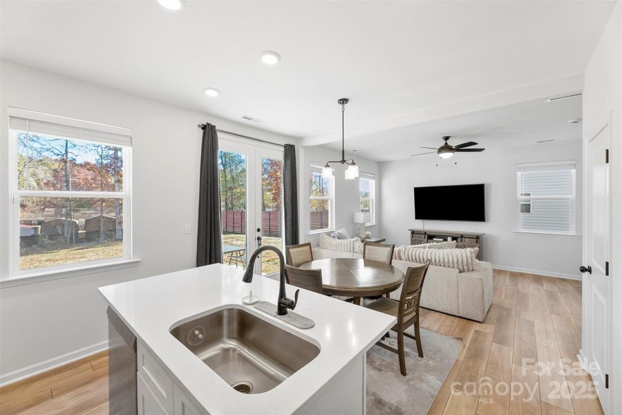 Furnished interior view inside a new home in Surrey Woods, Charlotte (Image 15).