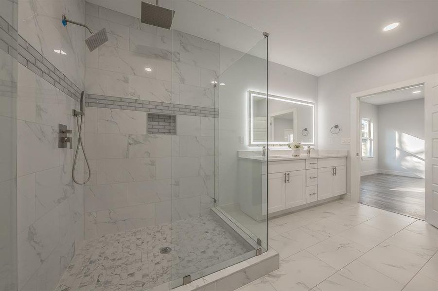 Furnished interior view inside a new home in , Dallas (Image 9). Furnished interior view inside a new home in , Dallas (Image 9).