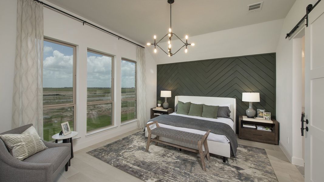 Furnished interior view inside a new home in Meadows of Mill Creek, Seguin (Image 61).