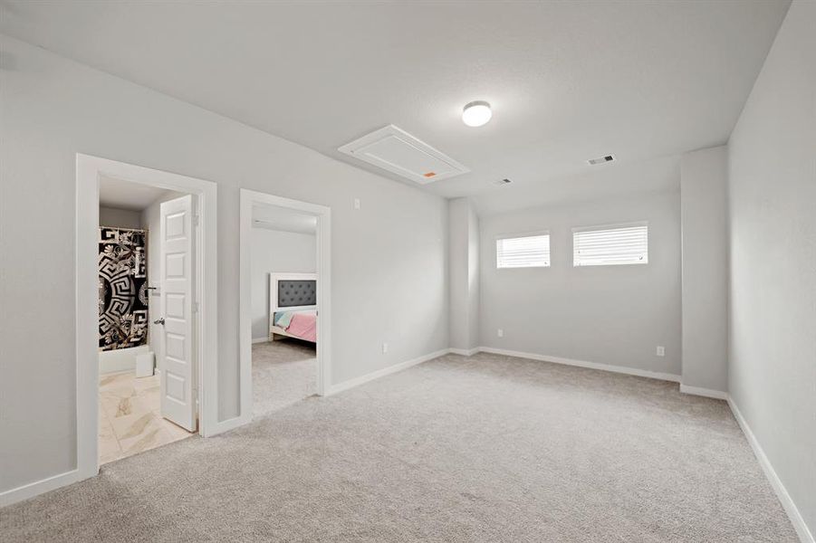 The kiddos will love this space and claim it as their own or create the perfect “man cave.”