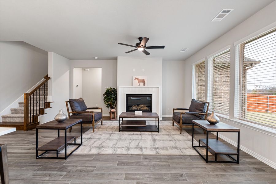 Furnished interior view inside a new home in Morningstar, Aledo (Image 13).