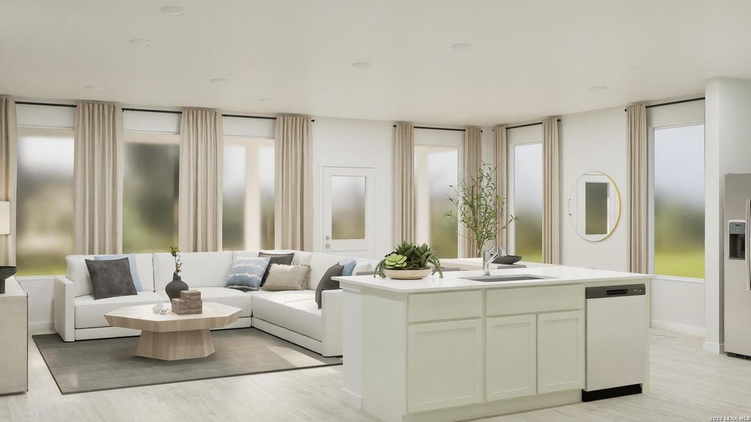 Furnished interior view inside a new home in Voss Farms, New Braunfels (Image 14).