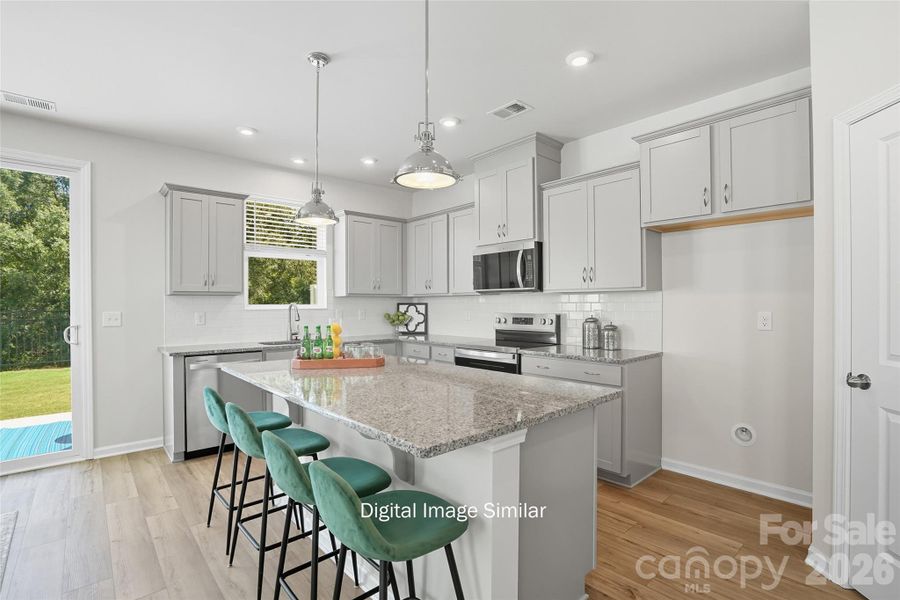 Furnished interior view inside a new home in Bailey Run, Charlotte (Image 19).