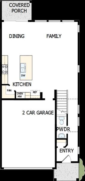 2D floor plan layout of this home in Easton Park - Nelson Village - Jewel Series, Austin, TX (Image 5). 2D floor plan layout of this home in Easton Park - Nelson Village - Jewel Series, Austin, TX (Image 5).