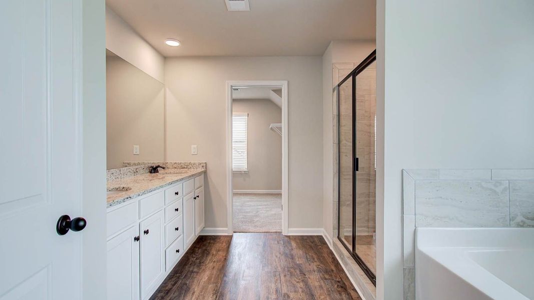 Representative furnished interior of a home built from the Vickery by DRB Homes in Berkeley Lakes, Locust Grove (Image 11).
