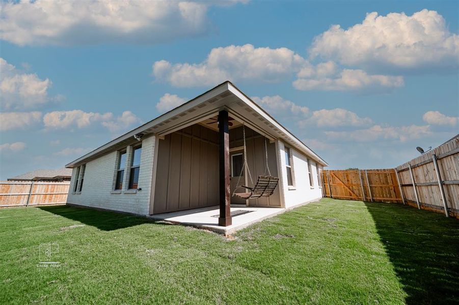 Exterior details and patio area of a home in , Springtown (Image 22).