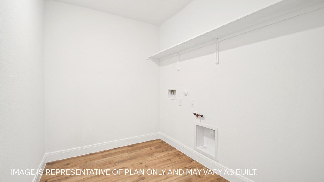 Representative unfurnished interior of a home built from the The Hudson by D.R. Horton in Railhead, Cedar Creek (Image 26).