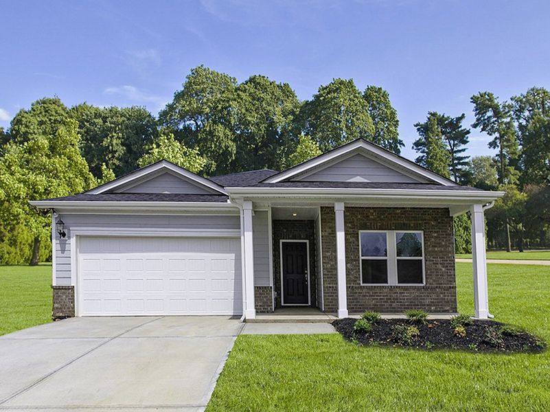 Representative exterior photo of a completed home built from the Gibson by Meritage Homes in Cedar Shoals - Signature Collection, Piedmont, SC (Image 2).