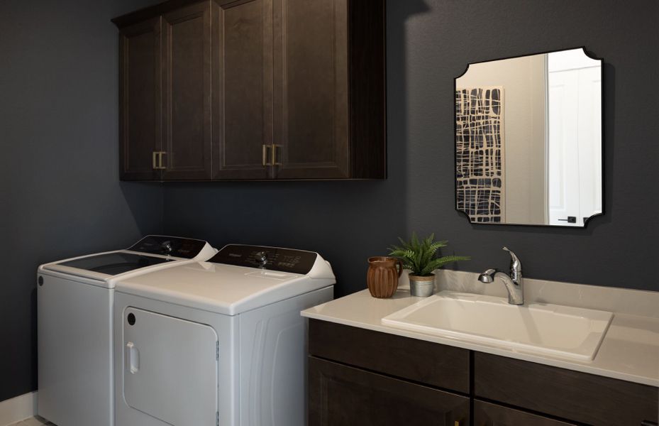 Representative furnished interior of a home built from the Iredell by Pulte Homes in Saddleback at Santa Rita Ranch, Liberty Hill (Image 16).