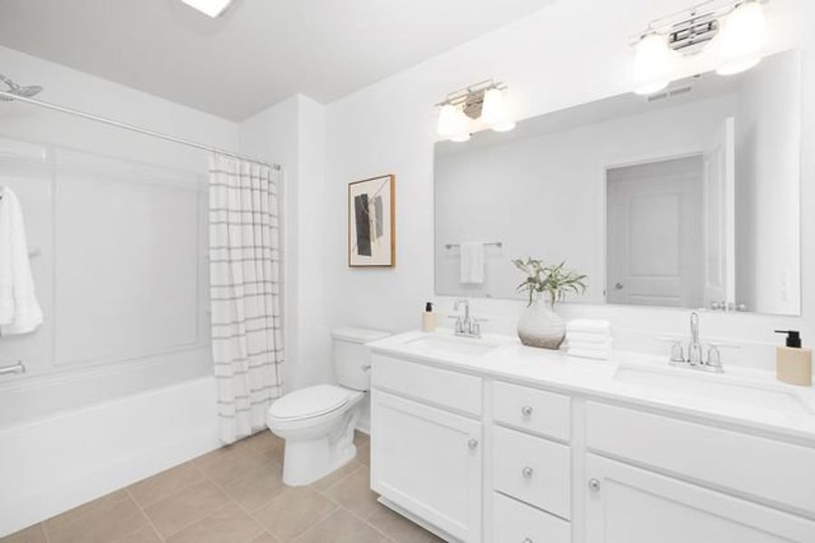 Representative furnished interior of a home built from the TA4000 by True Homes in White Oak Creek Crossing, Angier (Image 14).