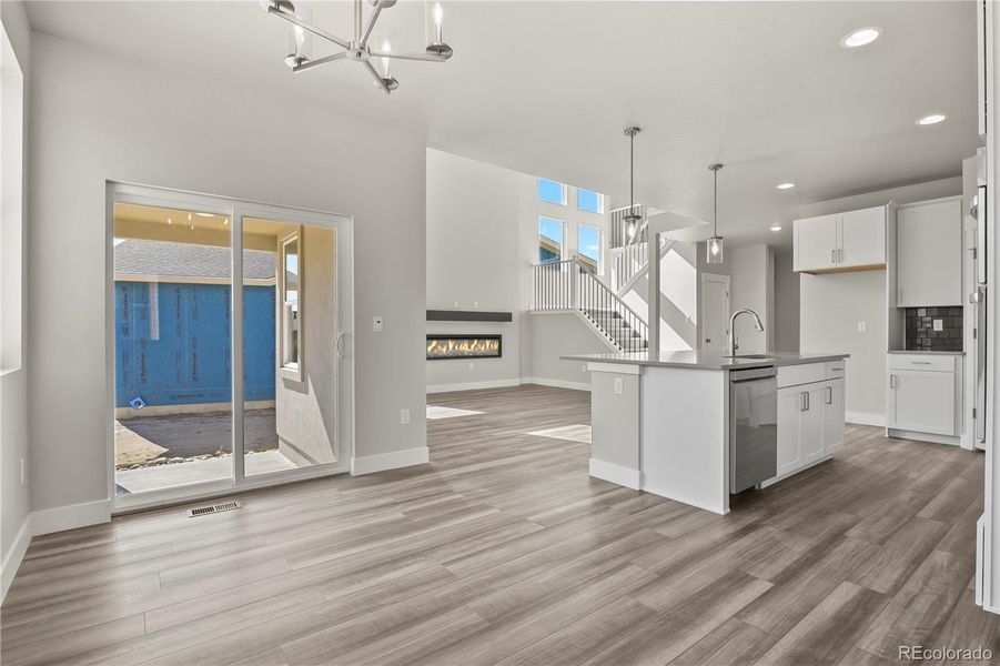 Furnished interior view inside a new home in , Colorado Springs (Image 6).