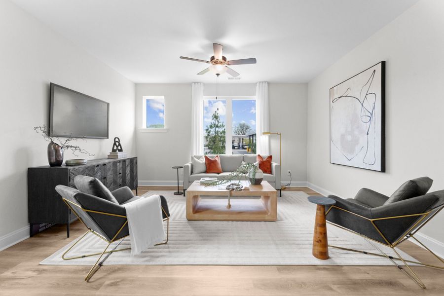 Furnished interior view inside a new home in Hartford Townhomes, Charlotte (Image 37).