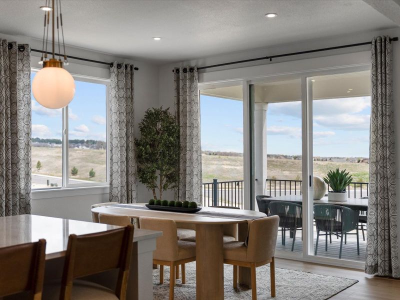 Representative furnished interior of a home built from the Tenley by Lokal Homes in Jackson Creek, Monument (Image 10).