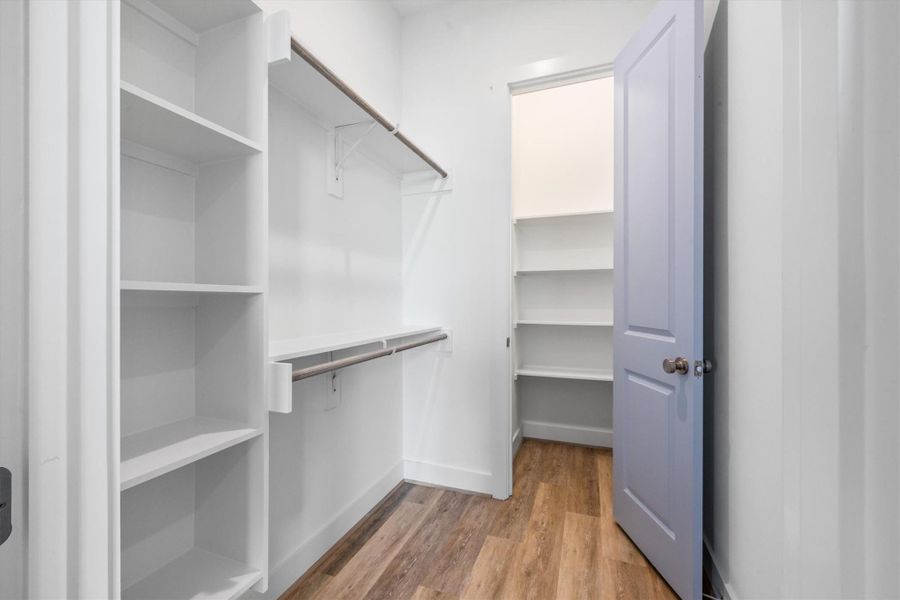 Primary walk-in closet