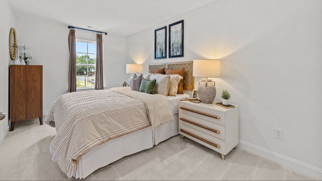 The Litchfield Plan by DBR Homes at Bell Glen in Charlotte, NC- Bedroom