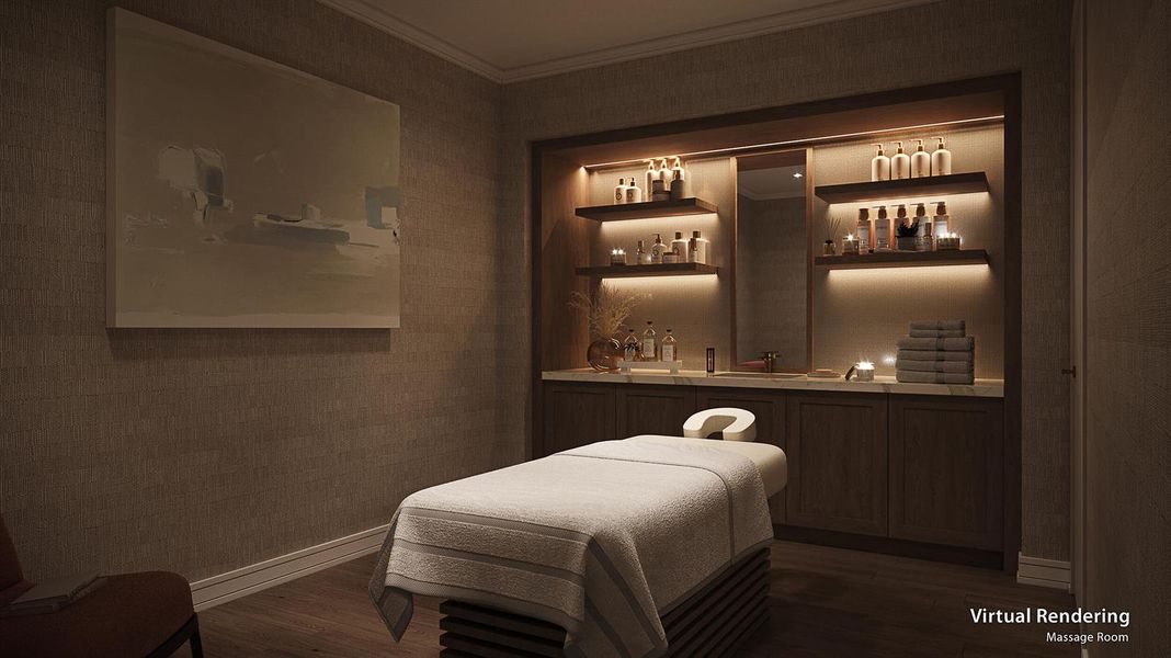 Caretta Massage Room Rendering Caretta Massage Room Rendering
